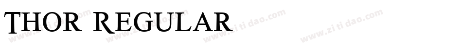 Thor Regular字体转换
